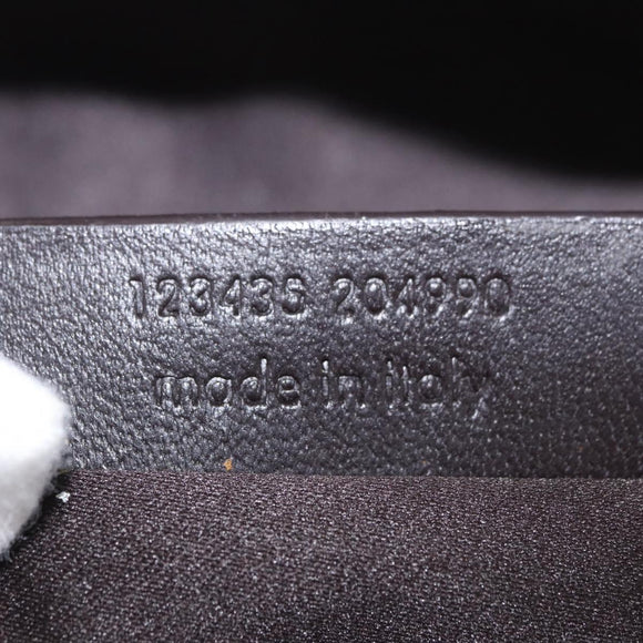 SAINT LAURENT Tote Bag Canvas Black Silver 123435 Auth bs32088
