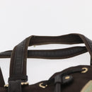 SAINT LAURENT Tote Bag Canvas Black Silver 123435 Auth bs32088-8