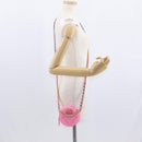 CHANEL Matelassé Chain Shoulder Bag Canvas Pink Gold CC Auth bs32090-23