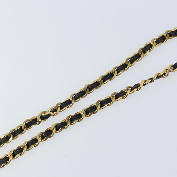 CHANEL Chain Belt metal Gold CC Auth bs32091