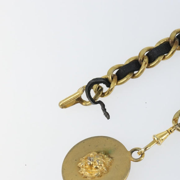 CHANEL Chain Belt metal Gold CC Auth bs32091