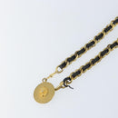 CHANEL Chain Belt metal Gold CC Auth bs32091-3