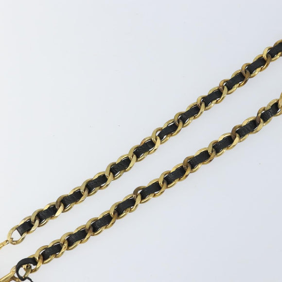 CHANEL Chain Belt metal Gold CC Auth bs32091