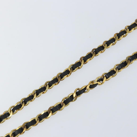 CHANEL Chain Belt metal Gold CC Auth bs32091