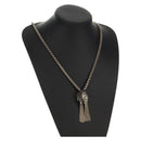 GUCCI Anger Forest Eagle Head Necklace metal Silver Auth bs32093V-12