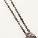 GUCCI Anger Forest Eagle Head Necklace metal Silver Auth bs32093V-8