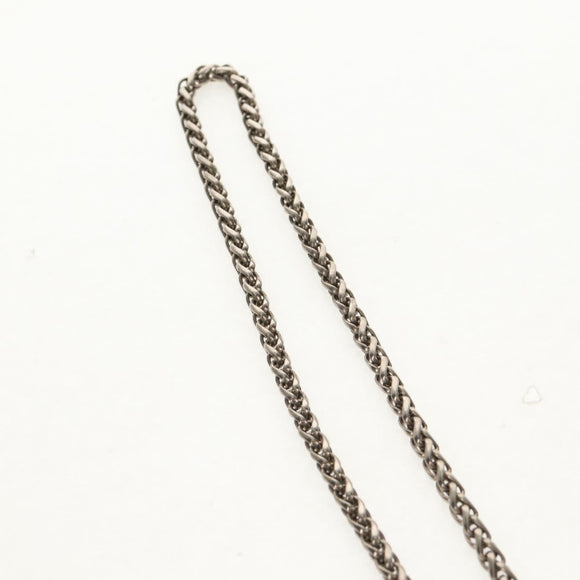 GUCCI Anger Forest Eagle Head Necklace metal Silver Auth bs32093V