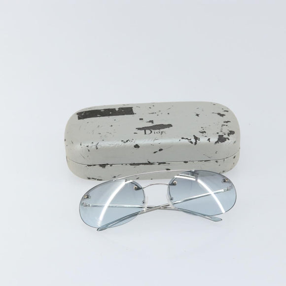 Christian Dior Sunglasses metal Blue Auth bs32094