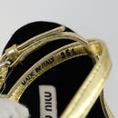 Miu Miu Sandals Leather Suede Black Auth bs32095-11