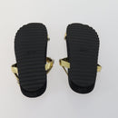 Miu Miu Sandals Leather Suede Black Auth bs32095-9