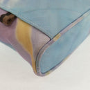 FENDI Zucca Canvas Shoulder Bag Blue Silver Auth bs32097V-17