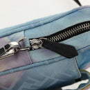 FENDI Zucca Canvas Shoulder Bag Blue Silver Auth bs32097V-23