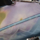 FENDI Zucca Canvas Shoulder Bag Blue Silver Auth bs32097V-9