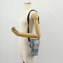 FENDI Zucca Canvas Shoulder Bag Blue Silver Auth bs32097V-27