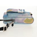 FENDI Zucca Canvas Umhängetasche Blau Silber Auth bs32097V-3