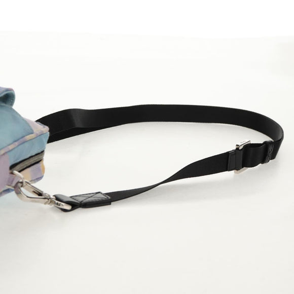 FENDI Zucca Canvas Umhängetasche Blau Silber Auth bs32097V