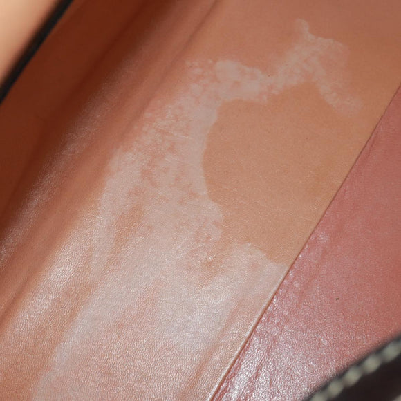 CELINE C Sulky Boston Bag Canvas Brown Gold Auth bs32098