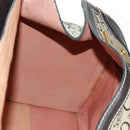 CELINE C Sulky Boston Bag Canvas Brown Gold Auth bs32098-24