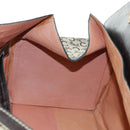 CELINE C Sulky Boston Bag Canvas Brown Gold Auth bs32098-25