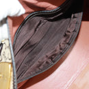 CELINE C Sulky Boston Bag Canvas Brown Gold Auth bs32098-26