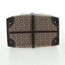 CELINE C Sulky Boston Bag Canvas Brown Gold Auth bs32098-5