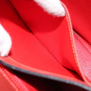CELINE Hand Bag Leather Red Gold Auth bs32099-23