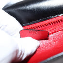 CELINE Clutch Bag Enamel Black Gold Auth bs32100-12