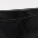 CELINE Clutch Bag Enamel Black Gold Auth bs32100-3