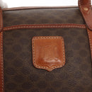 CELINE Macadam Canvas Hand Bag PVC Leather Brown Gold Auth bs32103-18