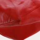 CELINE Horizontalkava Tote Bag Leather Red Gold Auth bs32104-18