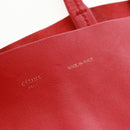 CELINE Horizontalkava Tote Bag Leather Red Gold Auth bs32104-19