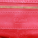 CELINE Horizontalkava Tote Bag Leather Red Gold Auth bs32104-20