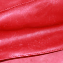 CELINE Horizontalkava Tote Bag Leather Red Gold Auth bs32104-25