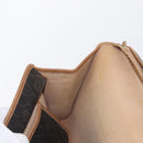 Christian Dior Honeycomb Canvas Chain Shoulder Bag PVC Black Gold Auth bs32105-19