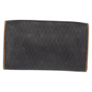 Christian Dior Honeycomb Canvas Chain Shoulder Bag PVC Black Gold Auth bs32105-3