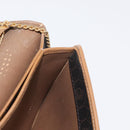 Christian Dior Honeycomb Canvas Chain Shoulder Bag PVC Black Gold Auth bs32106-19