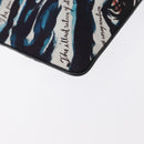 Christian Dior Clutch Bag Nylon RAYMOND PETTIBON Blue Silver Auth bs32109-10