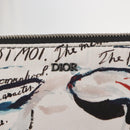 Christian Dior Clutch Bag Nylon RAYMOND PETTIBON Blue Silver Auth bs32109-13