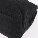 Christian Dior Lady Dior Canage Hand Bag Nylon Black Gold Auth bs32111-14