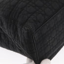 Christian Dior Lady Dior Canage Hand Bag Nylon Black Gold Auth bs32111-15
