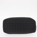 Christian Dior Lady Dior Canage Hand Bag Nylon Black Gold Auth bs32111-5