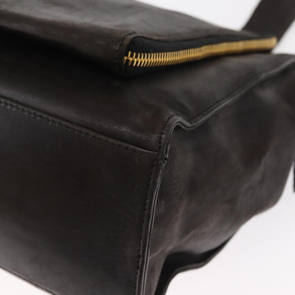 CHANEL Matelasse Tote Bag Lamb Skin Brown Gold CC Auth bs32114