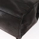 CHANEL Matelasse Tote Bag Lamb Skin Brown Gold CC Auth bs32114-13