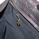 CHANEL Matelasse Tote Bag Lamb Skin Brown Gold CC Auth bs32114-20