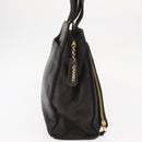 CHANEL Matelasse Tote Bag Lamb Skin Brown Gold CC Auth bs32114-5