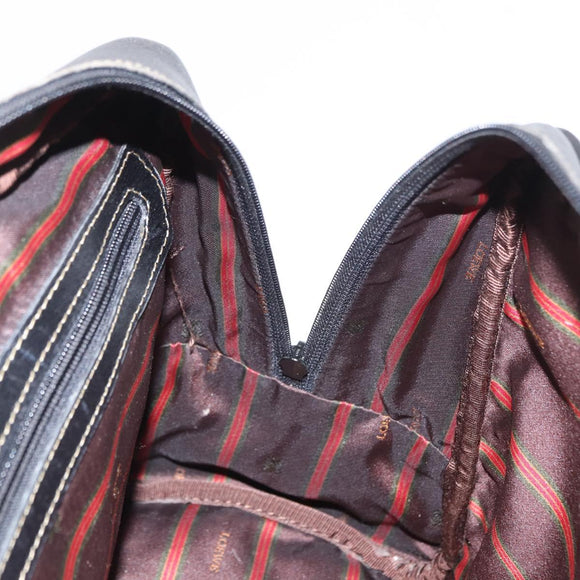 LOEWE Velazquez Hand Bag Leather Suede Brown Gold Auth bs32117