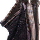 LOEWE Shoulder Bag Leather Brown Silver Auth bs32118-18