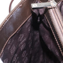 LOEWE Shoulder Bag Leather Brown Silver Auth bs32118-21