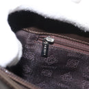 LOEWE Shoulder Bag Leather Brown Silver Auth bs32118-25