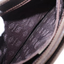 LOEWE Shoulder Bag Leather Brown Silver Auth bs32118-12